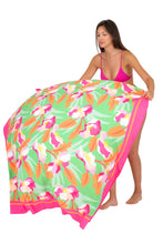 Cargar imagen en el visor de la galería, Image 03: Rio De Sol Pareo Green Bloom Canga
