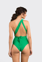 Cargar imagen en el visor de la galería, Model Back: Rio De Sol Une Pièce Tambourine Marina
