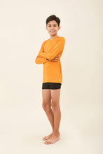 Cargar imagen en el visor de la galería, Image 03: Uv Line T-Shirt Longsleeve Uvpro Kids Orange Upf50+

