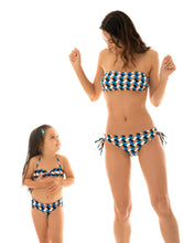 Cargar imagen en el visor de la galería, Model Back: Rio De Sol Deux Pièces Fille Geometric Kids
