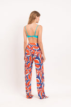 Cargar imagen en el visor de la galería, Model Back: Rio De Sol Pantalon De Plage Leaves Wide Pants
