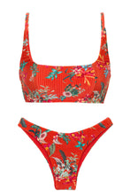 Cargar imagen en el visor de la galería, Product Front: Rio De Sol Ensemble Set Wildflowers Bra-Sport Lisboa
