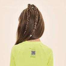 Cargar imagen en el visor de la galería, Image 04: Uv Line T-Shirt Acqua Qr Code Amarelo Fluor Upf50+
