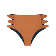 Cargar imagen en el visor de la galería, Product Front: Rio De Sol Bas Bottom Nocciola High-Waist-Spin
