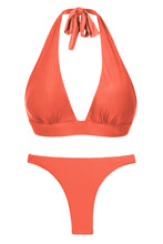 Cargar imagen en el visor de la galería, Product Front: Rio De Sol Ensemble Set Light-Peach Halter-Cos Leblon-Fio

