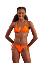 Cargar imagen en el visor de la galería, Model Front: Rio De Sol Ensemble Set Dots-Orange Frufru-Comfy
