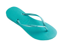 Cargar imagen en el visor de la galería, Model Front: Havaianas Tongs Havaianas Slim Pool Green
