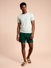 Cargar imagen en el visor de la galería, Model Front: Uv Line T-Shirt Pour Homme T-Shirt Uvpro Masc Light Green Upf50+
