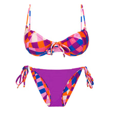 Cargar imagen en el visor de la galería, Product Back: Rio De Sol Ensemble Set Funny Balconet-Tie Ibiza-Comfy
