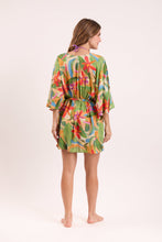 Cargar imagen en el visor de la galería, Model Back: Rio De Sol Robe De Plage Tropical Kaftan Bel

