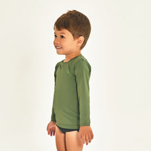 Cargar imagen en el visor de la galería, Image 02: Uv Line T-Shirt Longsleeve Baby Verde Militar Upf50+
