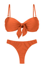 Cargar imagen en el visor de la galería, Product Front: Rio De Sol Ensemble Set Paprica Bandeau-No Nice-Fio

