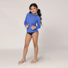 Cargar imagen en el visor de la galería, Image 03: Uv Line T-Shirt Longsleeve Uvpro Kids Bic Blue Upf50+
