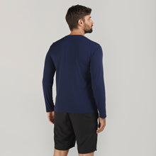 Cargar imagen en el visor de la galería, Model Back: Uv Line Fitness Haut Sport Fit Mas Ml Marinho Upf50+
