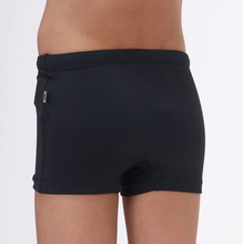 Cargar imagen en el visor de la galería, Model Back: Uv Line Maillot De Bain Garçon Trunks Kids F Inf Black Upf50+
