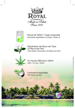 Cargar imagen en el visor de la galería, Image 06: Monoï Royal Monoi Oils Monoi Royal Cb Glass Bottle
