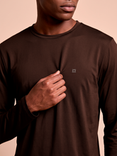 Cargar imagen en el visor de la galería, Image 05: Uv Line T-Shirt Longsleeve New Fit Textura Masc Brown Upf50+
