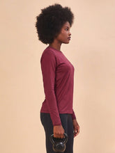 Cargar imagen en el visor de la galería, Image 02: Uv Line T-Shirt Longsleeve Uvpro Vermelho Quimado Upf50+
