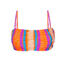 Cargar imagen en el visor de la galería, Product Front: Rio De Sol Haut Top Stripes Bandeau-Reto
