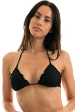 Cargar imagen en el visor de la galería, Gallery: Rio De Sol Haut Top Kiwanda Preto Frufru
