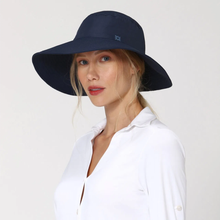 Cargar imagen en el visor de la galería, Image 02: Uv Line Chapeau Souple/Capeline Hat Lyon Nac L Fem Navy Blue Upf50+
