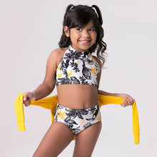 Cargar imagen en el visor de la galería, Model Front: Uv Line Deux Pièces Fille Trikini Brasil Upf50+
