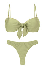 Cargar imagen en el visor de la galería, Product Front: Rio De Sol Ensemble Set Oliva Bandeau-No Nice-Fio

