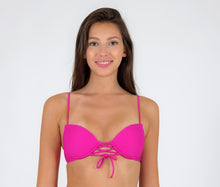 Cargar imagen en el visor de la galería, Gallery: Rio De Sol Haut Top Cotele-Amaranto Balconet-Pushup
