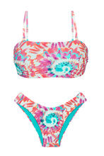 Cargar imagen en el visor de la galería, Product Front: Rio De Sol Ensemble Set Splash Bandeau-Reto Highleg
