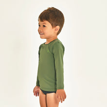Cargar imagen en el visor de la galería, Image 02: Uv Line T-Shirt Longsleeve Baby Green Militar Upf50+
