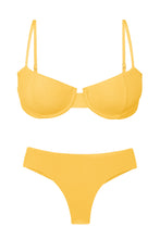 Cargar imagen en el visor de la galería, Product Front: Rio De Sol Ensemble Set Malibu-Yellow Balconet Ciao
