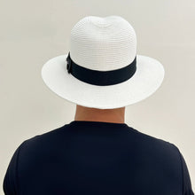 Cargar imagen en el visor de la galería, Image 07: Uv Line Chapeau Panama Hat Shanghai Imp Uni White Black Upf50+
