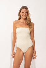 Cargar imagen en el visor de la galería, Model Front: Rio De Sol Une Pièce Brisa-Offwhite Tube-Op
