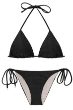 Cargar imagen en el visor de la galería, Product Front: Rio De Sol Ensemble Set Shimmer-Black Tri-Inv Ibiza-Comfy
