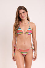 Cargar imagen en el visor de la galería, Model Front: Rio De Sol Bas Bottom Supercolor Cheeky-Tie
