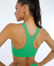 Cargar imagen en el visor de la galería, Model Back: Alto Giro Fitness Haut Top Shape Slim Verde Classic
