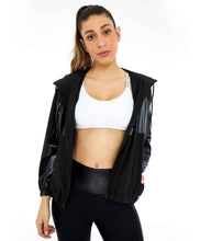 Cargar imagen en el visor de la galería, Image 06: Alto Giro Fitness Haut Jaqueta Tecnospan Recortes Preto
