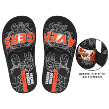 Cargar imagen en el visor de la galería, Model Back: Ipanema Tongs Ipanema Avengers Slide Preto Cinza Laranja
