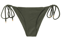 Cargar imagen en el visor de la galería, Product Front: Rio De Sol Bas Bottom Shimmer-Croco Cheeky-Tie
