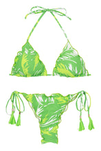 Cargar imagen en el visor de la galería, Product Front: Rio De Sol Ensemble Set Green-Palms Frufru-Fio
