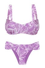 Cargar imagen en el visor de la galería, Product Front: Rio De Sol Ensemble Set Trail-Purple Amelia Baobi
