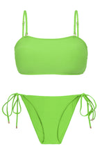 Cargar imagen en el visor de la galería, Product Front: Rio De Sol Ensemble Set Lemon Bandeau-Reto Ibiza-Comfy

