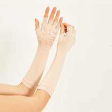 Cargar imagen en el visor de la galería, Image 04: Uv Line Gants Long Gloves Uni Beige Upf50+
