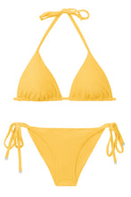 Cargar imagen en el visor de la galería, Product Front: Rio De Sol Ensemble Set Malibu-Yellow Tri-Inv Cheeky-Tie
