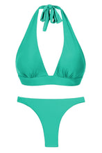 Cargar imagen en el visor de la galería, Product Front: Rio De Sol Ensemble Set Opal Halter-Cos Leblon-Fio
