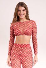 Cargar imagen en el visor de la galería, Gallery: Rio De Sol Haut De Plage Floral-Scales Top Harper

