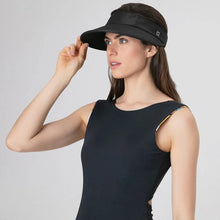 Cargar imagen en el visor de la galería, Model Front: Uv Line Visière Visor Leblon Black Upf50+
