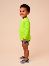 Cargar imagen en el visor de la galería, Image 02: Uv Line T-Shirt Longsleeve Baby Yellow Fluor Upf50+
