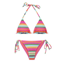 Cargar imagen en el visor de la galería, Product Front: Rio De Sol Ensemble Set Supercolor Tri-Inv Cheeky-Tie
