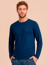 Cargar imagen en el visor de la galería, Gallery: Uv Line T-Shirt Longsleeve Uvpro Masc Cobalt Upf50+
